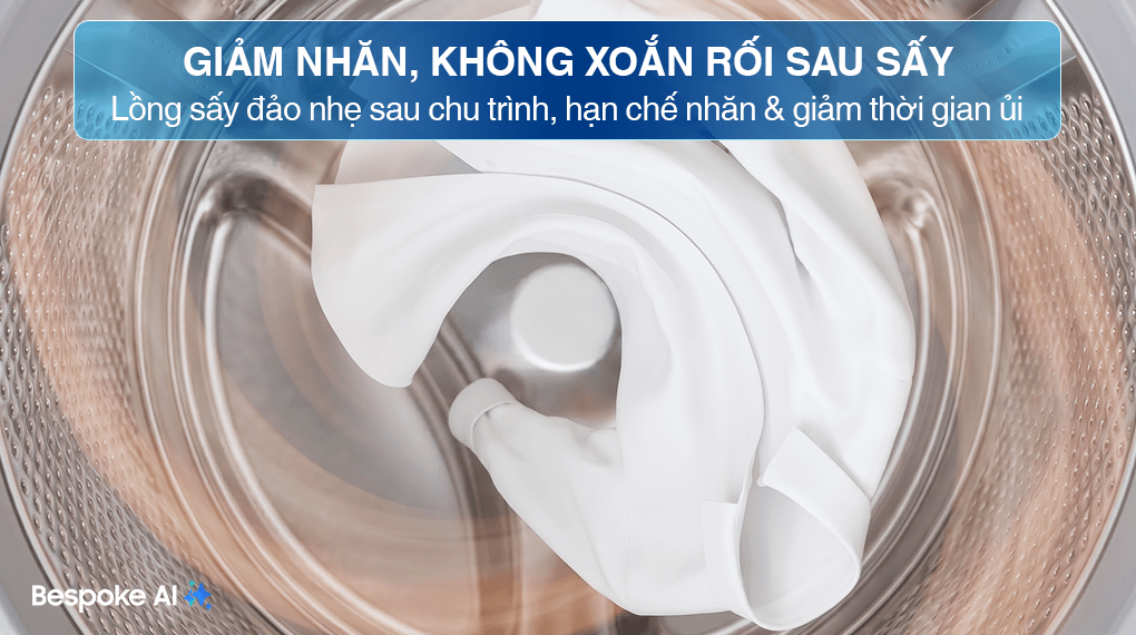 Máy sấy quần áo bơm nhiệt Samsung 9 kg DV90T6240LB/SV – tính năng 6