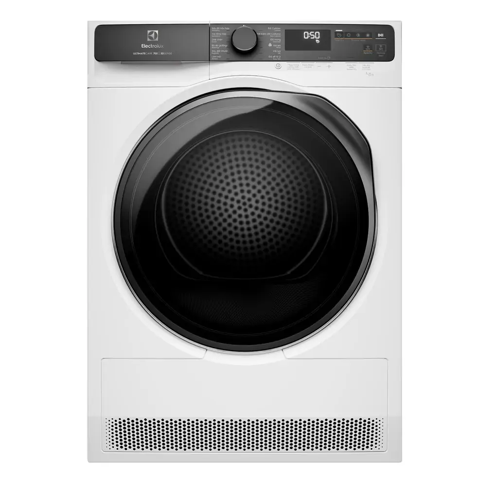Máy sấy quần áo bơm nhiệt Electrolux Inverter 9 kg EDH903R7WC