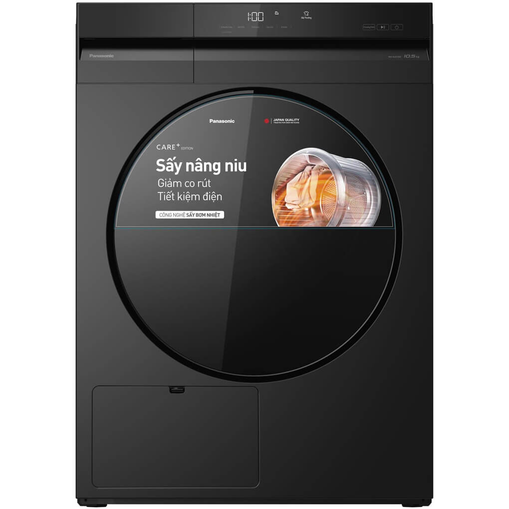 Máy sấy quần áo bơm nhiệt Panasonic Inverter 10.5 kg NH-XJ21D2BVT