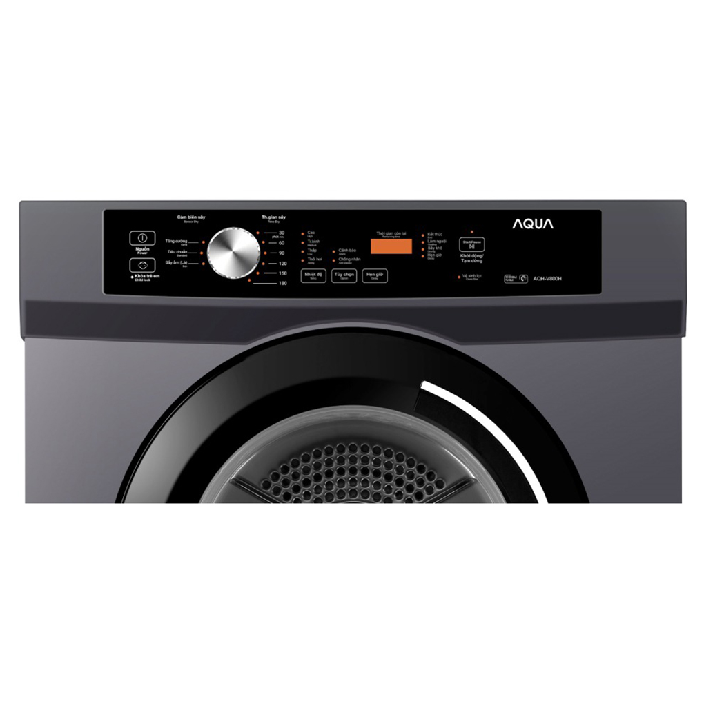 Máy sấy quần áo thông hơi Aqua 8 kg AQH-V800H.SS – hình 5