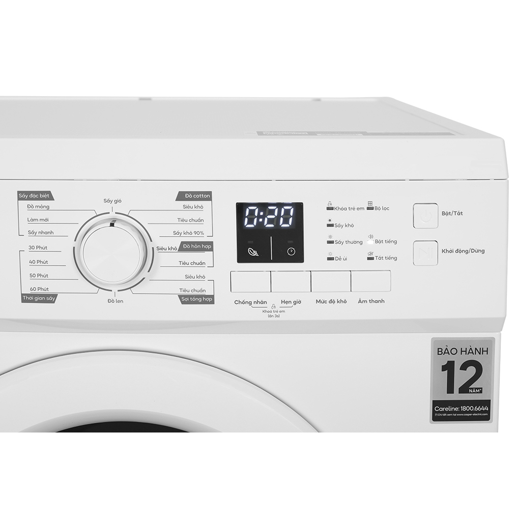Máy sấy quần áo thông hơi Casper 7.2 kg TD-72VWD ảnh 4